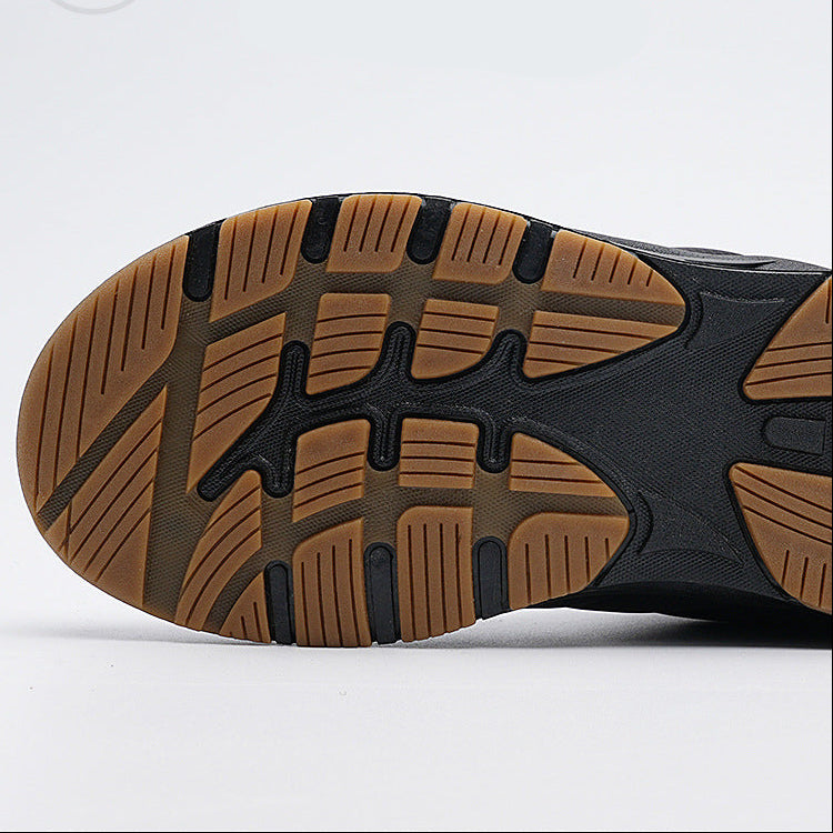 Botas de nieve con cremallera de la parte superior superior al aire libre.