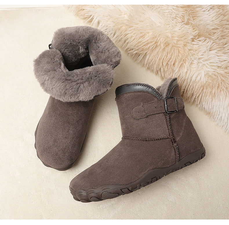 KAEGREEL WarmEase Pro™ – Wide Fit Suede Easy-On Winter Boots