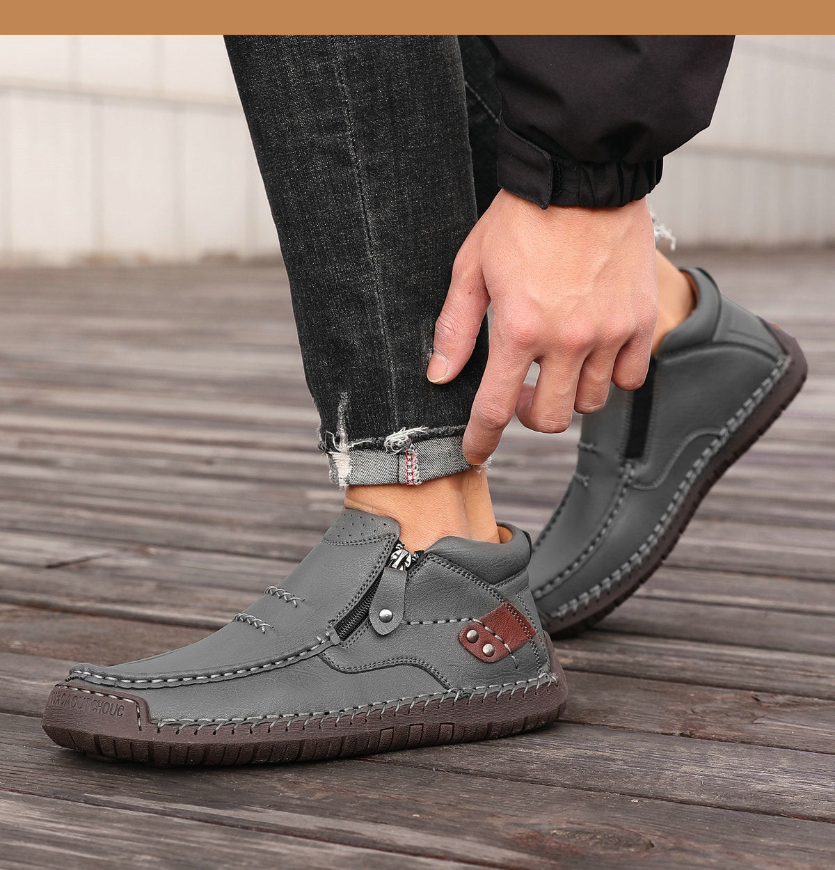 Klassische königliche handgefertigte Stiefel