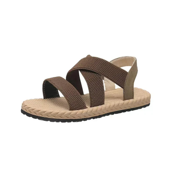 kaegreel elastic band sandals 31561 army green