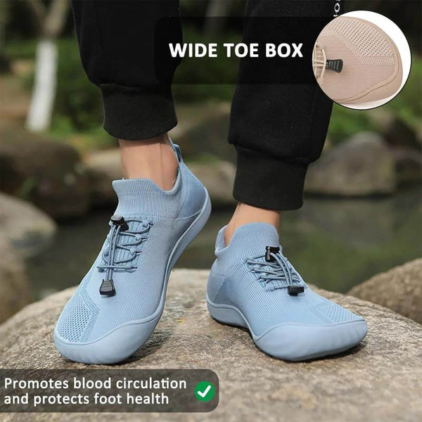 Zapatos de palma ancha, zapatos de pies anchos, zapatos de levantamiento de pesas de fitness deportivos sueltos, cómodos y de levantamiento de fitness suelto, cómodo y transpirable, zapatos casuales tejidos voladores (unisex)