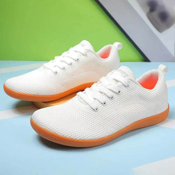 Nuevos zapatos de los pies anchos zapatos descalzos de superficie tejida volador