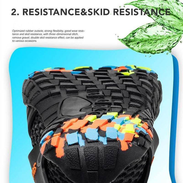 Zapatos descalzos para hombres de Kaegreel Slip Slip Resistente de malla resistente a agua de malla suave Wading Zapatos