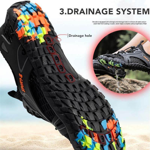 Zapatos descalzos para hombres de Kaegreel Slip Slip Resistente de malla resistente a agua de malla suave Wading Zapatos