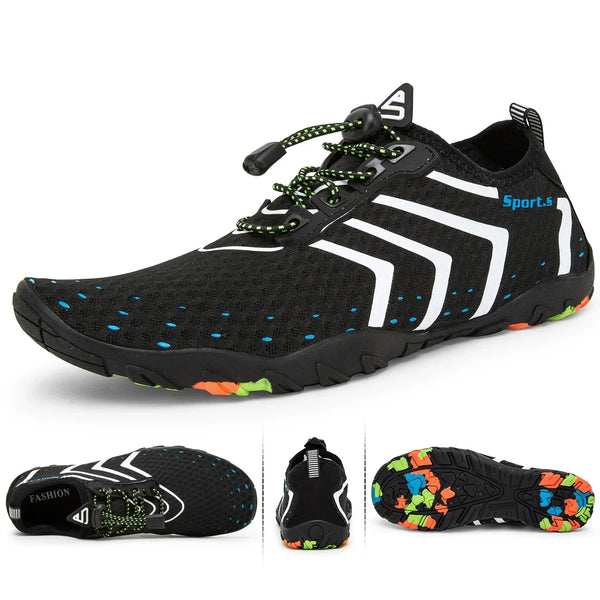 kaegreel barefoot shoes 31414 black white