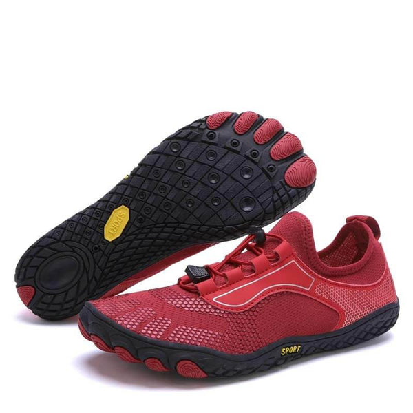 Nuevos zapatos de rastreo de río al aire libre para hombres y mujeres zapatos de agua que vadean la playa de natación de natación de montañismo zapatos de acondicionamiento físico de cinco dedos