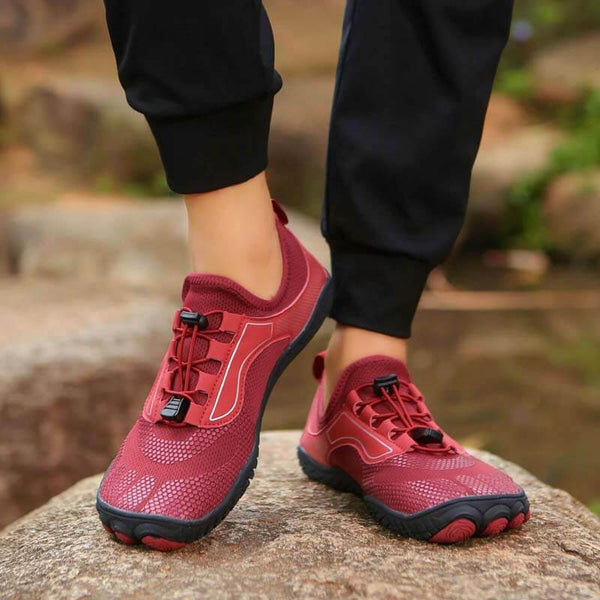 Nuevos zapatos de rastreo de río al aire libre para hombres y mujeres zapatos de agua que vadean la playa de natación de natación de montañismo zapatos de acondicionamiento físico de cinco dedos