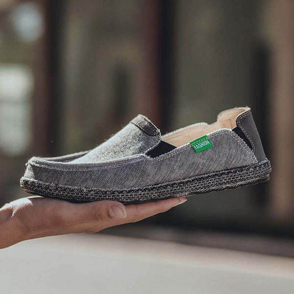 Zapatos de lona para hombres Slip on Deck Fabrica Tabella Casual Zapatos en bote sin deslizamiento Casual Loafer Flat Outdoor