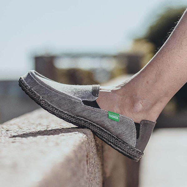 Zapatos de lona para hombres Slip on Deck Fabrica Tabella Casual Zapatos en bote sin deslizamiento Casual Loafer Flat Outdoor