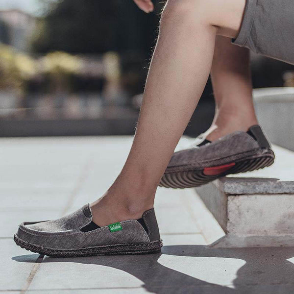 Zapatos de lona para hombres Slip on Deck Fabrica Tabella Casual Zapatos en bote sin deslizamiento Casual Loafer Flat Outdoor