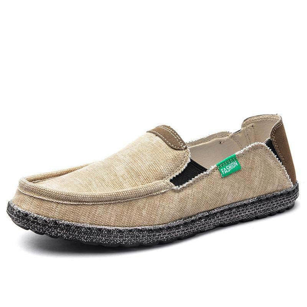 Zapatos de lona para hombres Slip on Deck Fabrica Tabella Casual Zapatos en bote sin deslizamiento Casual Loafer Flat Outdoor