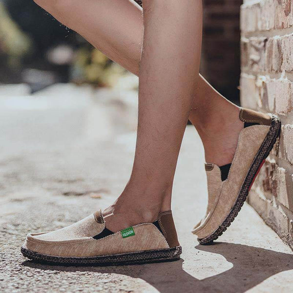 Zapatos de lona para hombres Slip on Deck Fabrica Tabella Casual Zapatos en bote sin deslizamiento Casual Loafer Flat Outdoor
