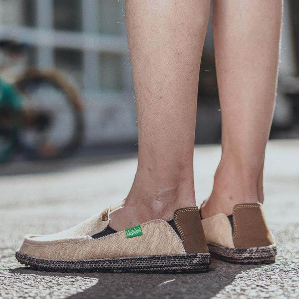 Zapatos de lona para hombres Slip on Deck Fabrica Tabella Casual Zapatos en bote sin deslizamiento Casual Loafer Flat Outdoor