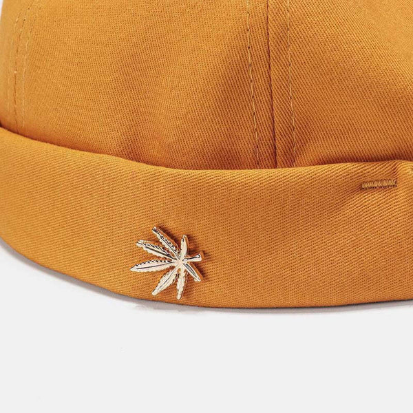 Hombres y mujeres sombreros sin bordes Color sólido Coconut Tag Tag Cráneo Caps Hip Hop tiene