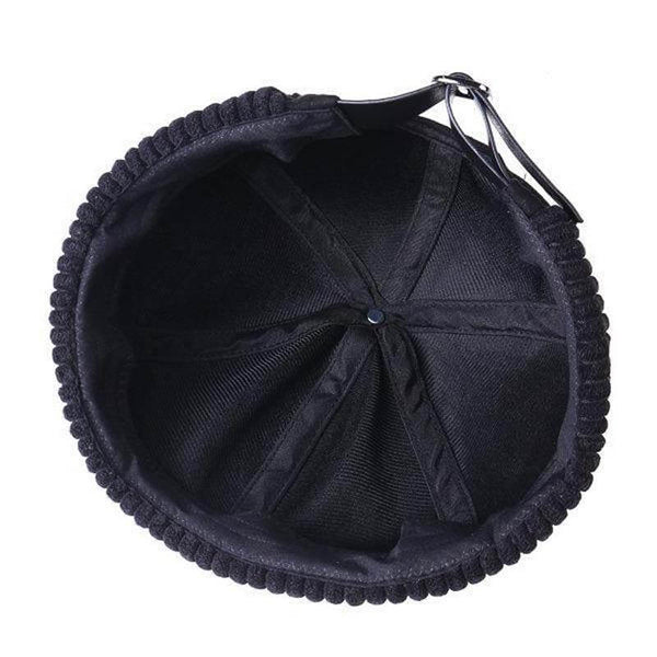 Men & Women Retro Rolled Cuff Brim Hat Skullcap Sailor Cap Worker Hat Adjustable