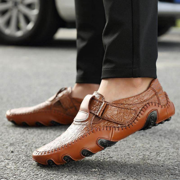 Kaegreel Peas zapatos cuero para hombres cuatro temporadas zapatos casuales pulpo zapatos británicos hechos a mano
