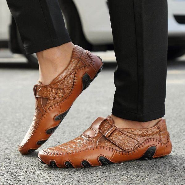 Kaegreel Peas zapatos cuero para hombres cuatro temporadas zapatos casuales pulpo zapatos británicos hechos a mano