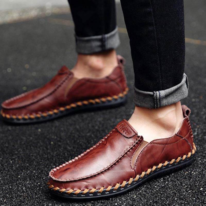 Kaegreel Men's Casual New Set Feet Business British Trend Leather Chaussures