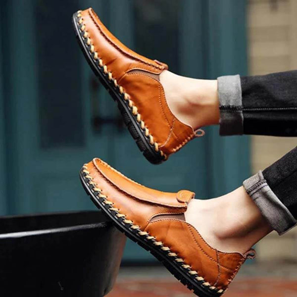 Kaegreel Men's informal New Sets Feet Business British Trend Leather Zapatos