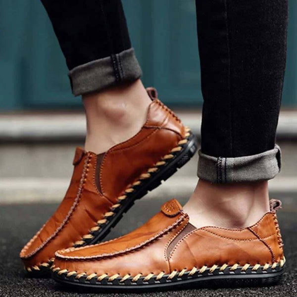Kaegreel Men's informal New Sets Feet Business British Trend Leather Zapatos