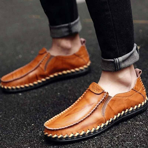 Kaegreel Men's informal New Sets Feet Business British Trend Leather Zapatos