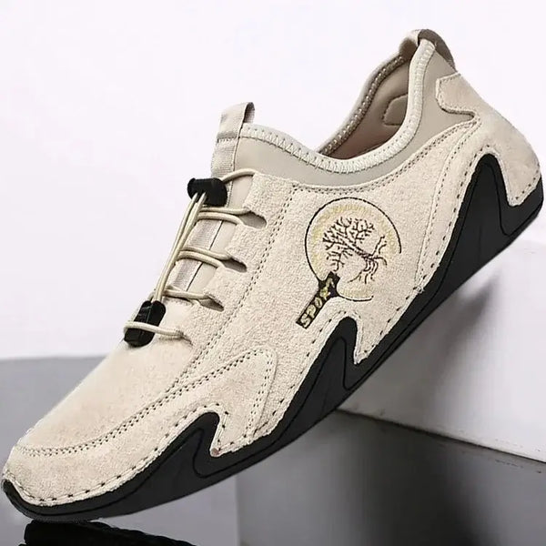 Zapatillas de cuero hechas a mano de Kaegreel para hombres Mocasines de conducción suave zapatillas de deporte