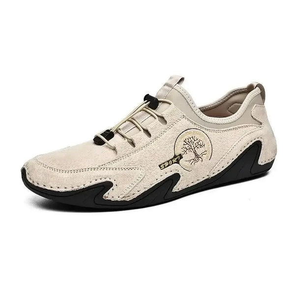 Zapatillas de cuero hechas a mano de Kaegreel para hombres Mocasines de conducción suave zapatillas de deporte