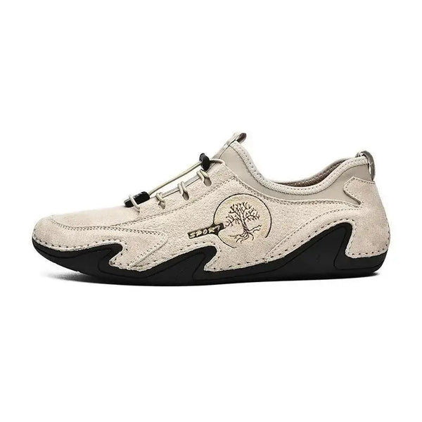 Zapatillas de cuero hechas a mano de Kaegreel para hombres Mocasines de conducción suave zapatillas de deporte