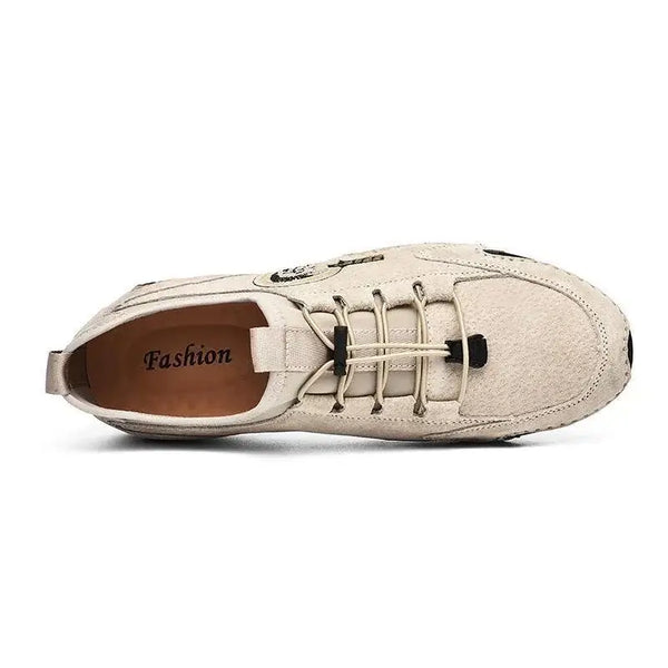 Zapatillas de cuero hechas a mano de Kaegreel para hombres Mocasines de conducción suave zapatillas de deporte