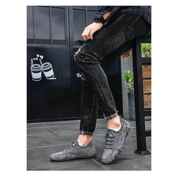 Hombres transpirable casual primavera verano cómodo zapatos de conducción al aire libre zapatillas de deporte
