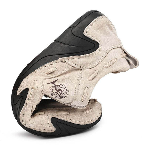 Kaegreel Hombre Hecho a mano Transpirable No Slight Soft Sole Suela de conducción casual