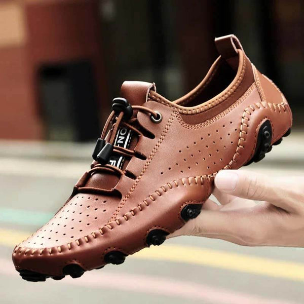 Kaegreel Hombre Hecho a mano Transpirable Casual SOFT-SOFT-SOFT-SOFTS Zapatos de conducción zapatillas de deporte
