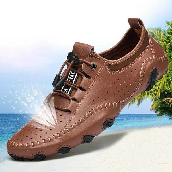 Kaegreel Hombre Hecho a mano Transpirable Casual SOFT-SOFT-SOFT-SOFTS Zapatos de conducción zapatillas de deporte