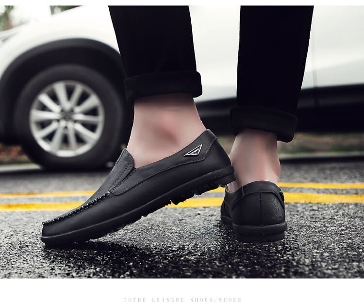 Kaegreel en cuir masculin non glissement soft sole mocassins mocassins de chaussures de chaussures