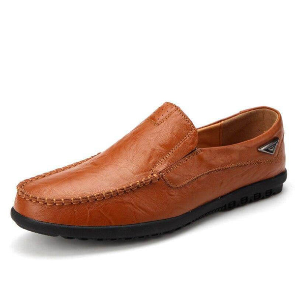 Kaegreel de cuero para hombres sin deslizamiento de mocasines suaves zapatos de conducción de mocasines