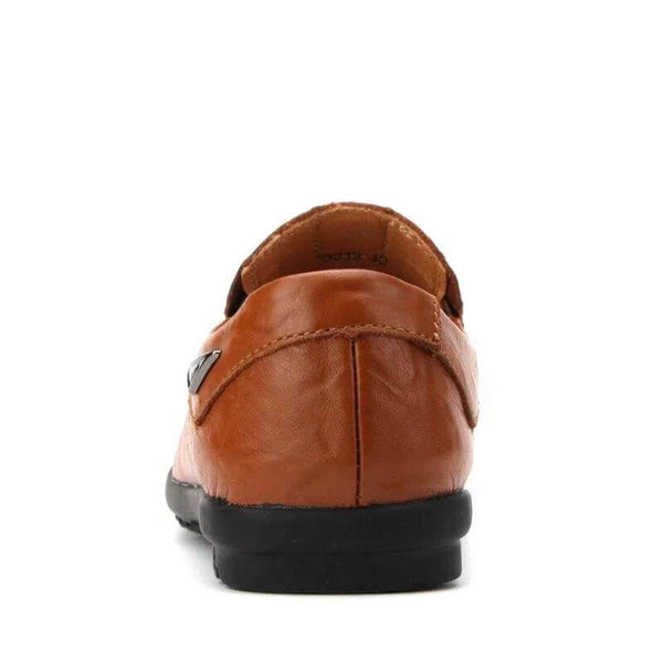 Kaegreel de cuero para hombres sin deslizamiento de mocasines suaves zapatos de conducción de mocasines