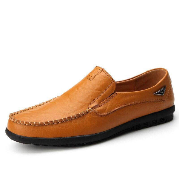 Kaegreel de cuero para hombres sin deslizamiento de mocasines suaves zapatos de conducción de mocasines