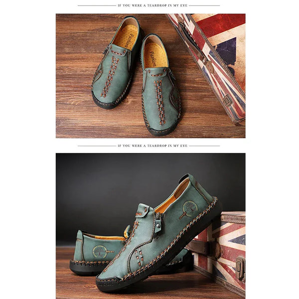 kaegreel handmade leather shoes 31338 green