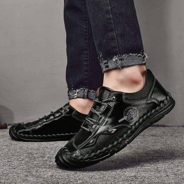 Negocio masculino zapato de cuero hecho a mano de alta calidad