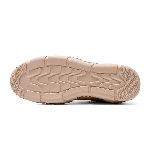 Kaegreel uomini cuciture a mano in pelle non slip casual driving shoes
