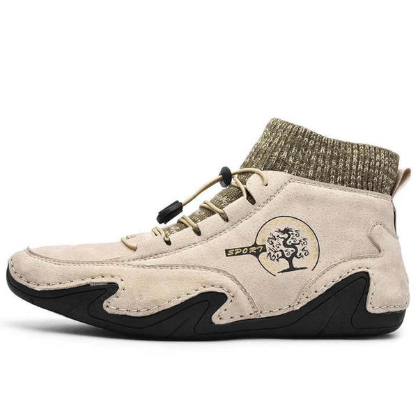 Botas de tobillo suaves de cuero hechas a mano de Kaegreel para hombre