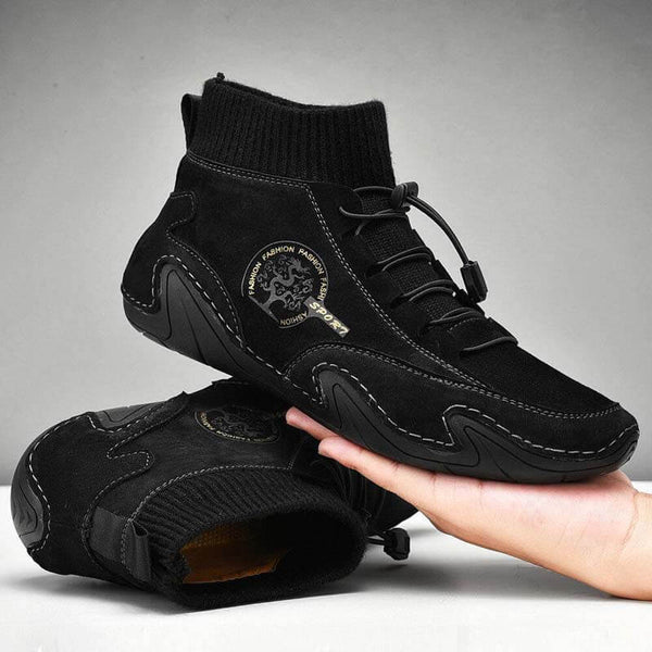 Botas de tobillo suaves de cuero hechas a mano de Kaegreel para hombre