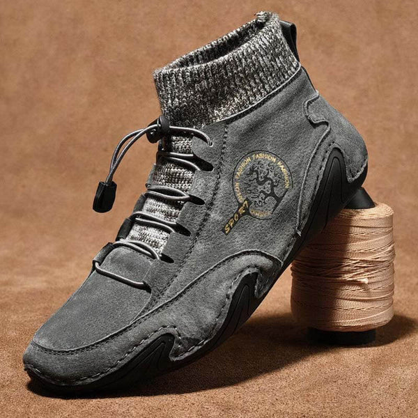 Botas de tobillo suaves de cuero hechas a mano de Kaegreel para hombre