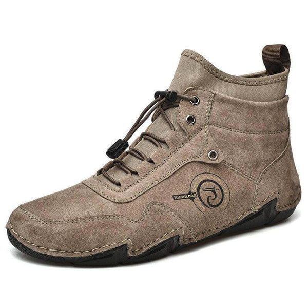 Cuero para hombres Suplete transpirable Sofle Soft Sole Cómodos Lacios elásticos de los elásticos Zapatos informales