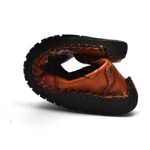 Botas de tobillo elegantes para hombres hechas a mano de cuero de microfibra con zapatos de cremallera lateral