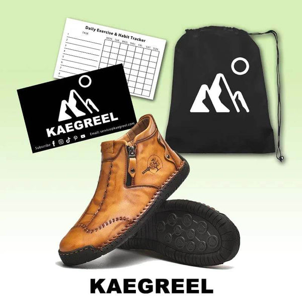 Botas de tobillo elegantes para hombres hechas a mano de cuero de microfibra con zapatos de cremallera lateral