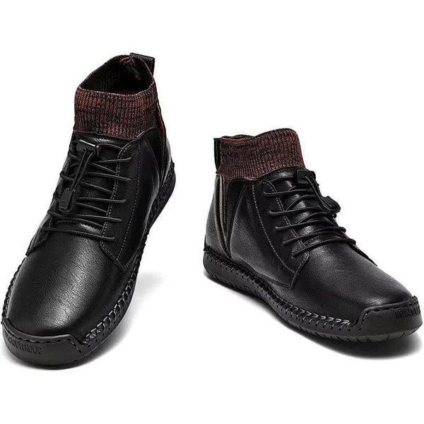 Mocasines de cuero para hombre Moda de control de la moda del conductor del mocas