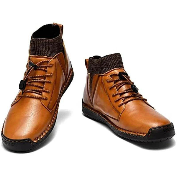Mocasines de cuero para hombre Moda de control de la moda del conductor del mocas