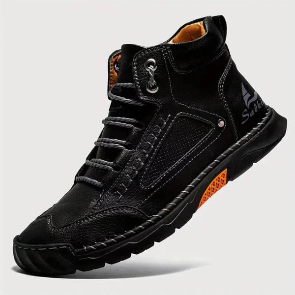 Zapatillas de moda de cuero casual para hombres Botas chukka chukka mocasines hechas a mano con botas de vestir para caminar zapatillas