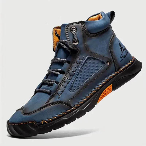 Zapatillas de moda de cuero casual para hombres Botas chukka chukka mocasines hechas a mano con botas de vestir para caminar zapatillas